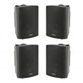4x Adastra BP5V-B 100V 5" Haut-parleur de fond extérieur résistant aux intempéries Noir